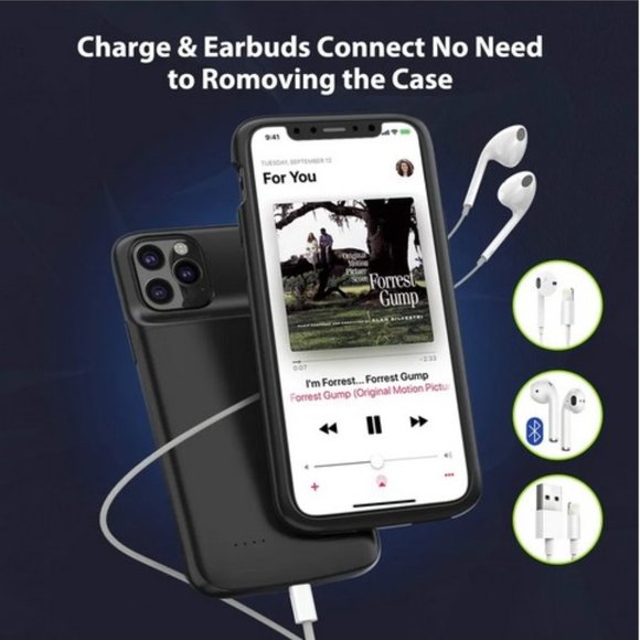 iPhone 11 Pro Battery Case 4800 mAh - Picture 1 of 4